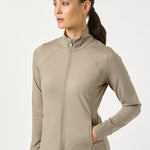 PS of Sweden Kaia Full Zip Mid Layer - Greige - PS of Sweden - Equiluxe Tack
