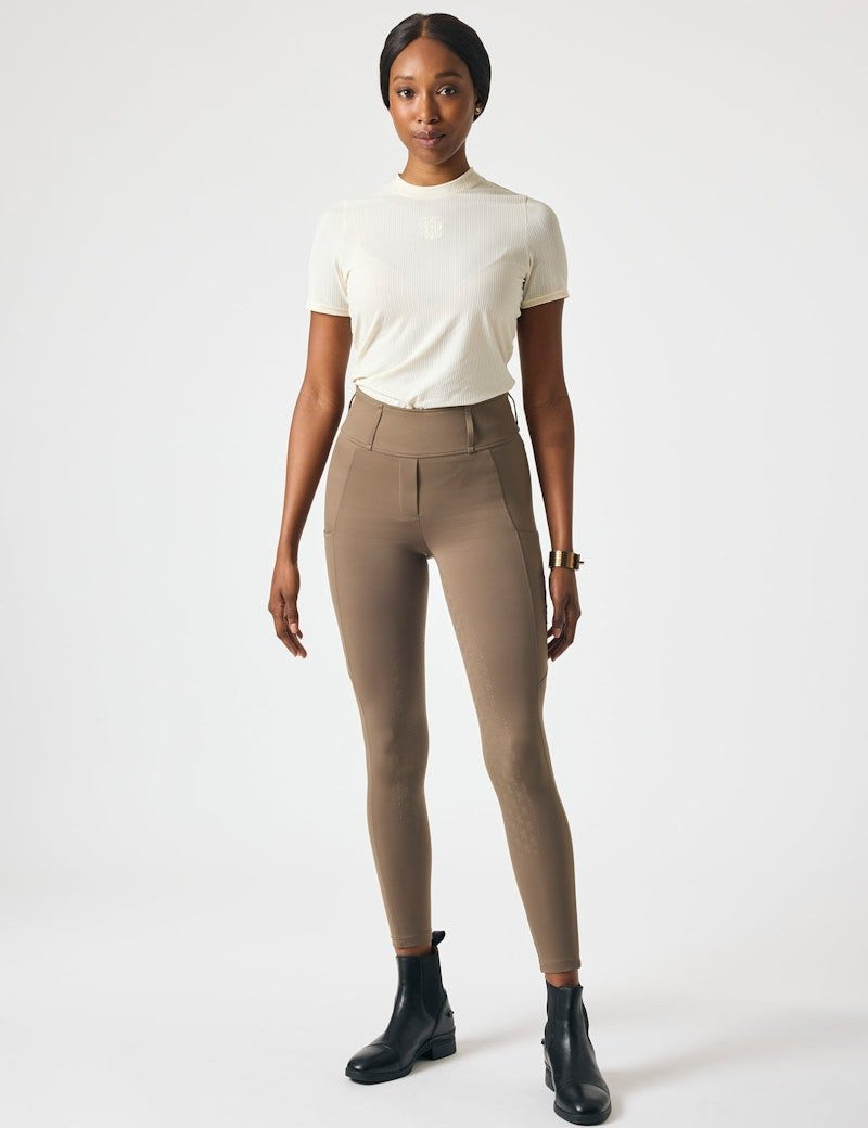 PS of Sweden Katja Full Seat Riding Tights - Dark Truffle - PS of Sweden - Equiluxe Tack
