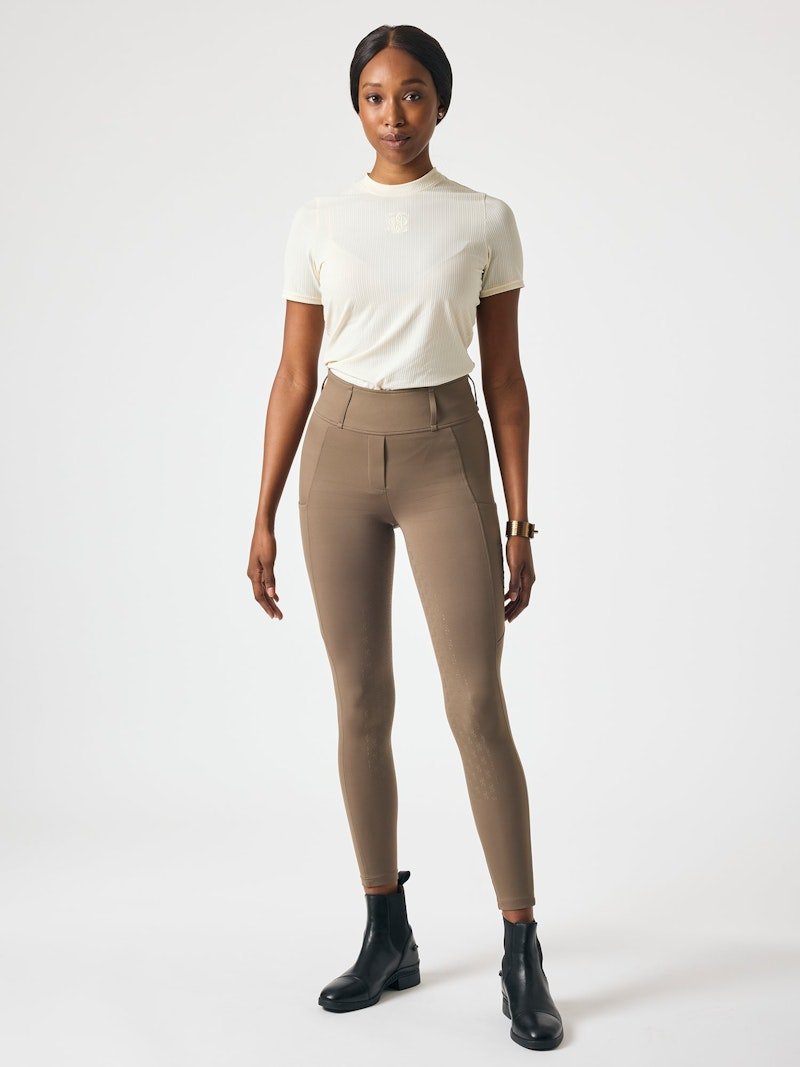 PS of Sweden Katja Full Seat Riding Tights - Dark Truffle - PS of Sweden - Equiluxe Tack