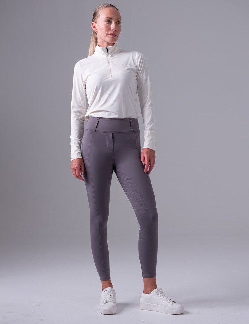 PS of Sweden Katja Full Seat Riding Tights - Lava Grey - PS of Sweden - Equiluxe Tack