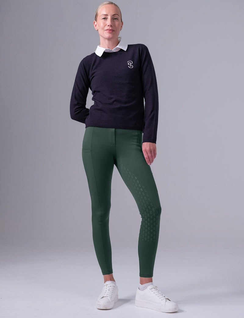 PS of Sweden Katja Full Seat Riding Tights - Midnight Green - PS of Sweden - Equiluxe Tack