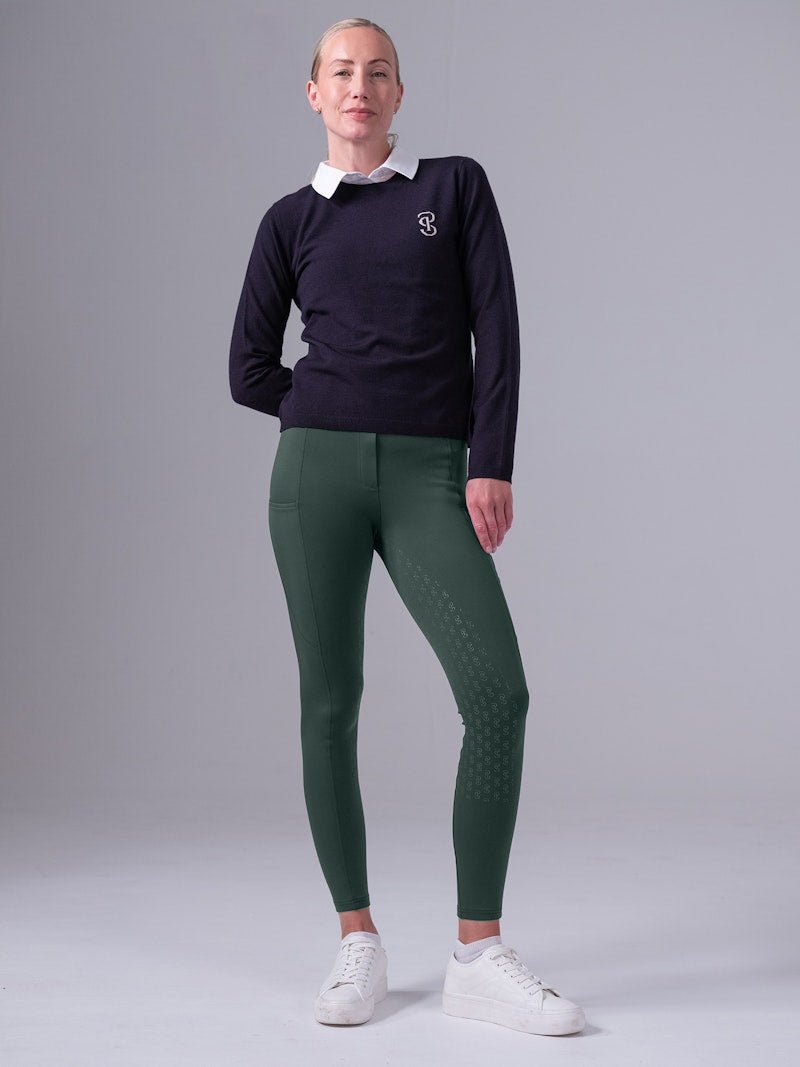 PS of Sweden Katja Full Seat Riding Tights - Midnight Green - PS of Sweden - Equiluxe Tack
