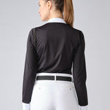 PS of Sweden Madison Long Sleeve Show Shirt - Black & White - PS of Sweden - Equiluxe Tack