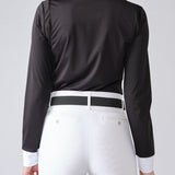 PS of Sweden Madison Long Sleeve Show Shirt - Black & White - PS of Sweden - Equiluxe Tack