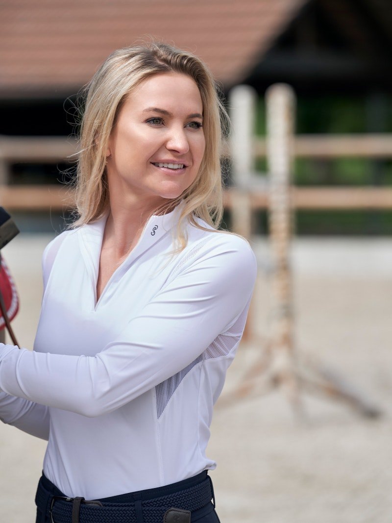 PS of Sweden Madison Long Sleeve Show Shirt - White - PS of Sweden - Equiluxe Tack