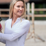 PS of Sweden Madison Long Sleeve Show Shirt - White - PS of Sweden - Equiluxe Tack