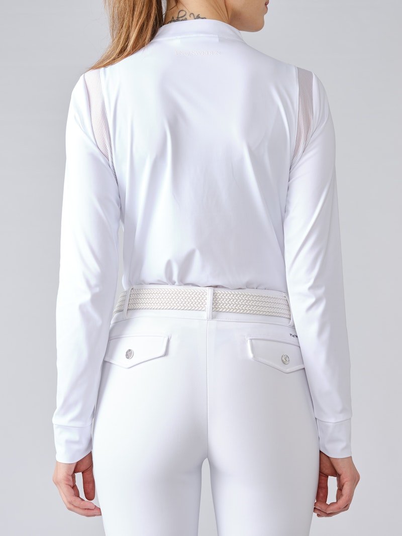 PS of Sweden Madison Long Sleeve Show Shirt - White - PS of Sweden - Equiluxe Tack