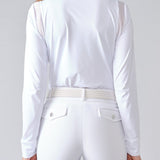 PS of Sweden Madison Long Sleeve Show Shirt - White - PS of Sweden - Equiluxe Tack