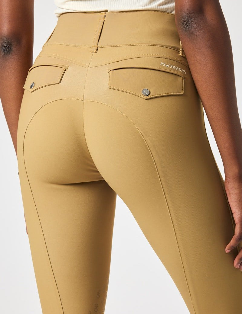 PS of Sweden Martina Knee Patch Breeches - Golden Brown - PS of Sweden - Equiluxe Tack