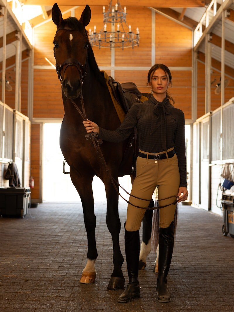 PS of Sweden Martina Knee Patch Breeches - Golden Brown - PS of Sweden - Equiluxe Tack