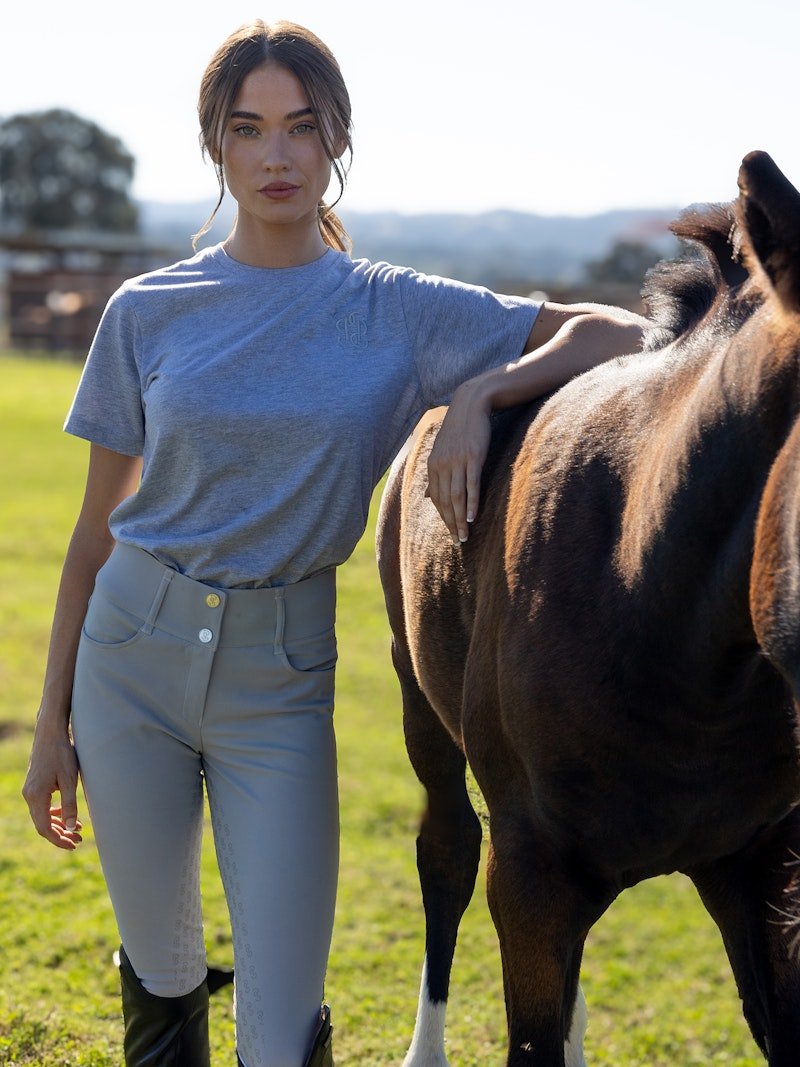 PS of Sweden Martina Knee Patch Breeches - Greige - PS of Sweden - Equiluxe Tack