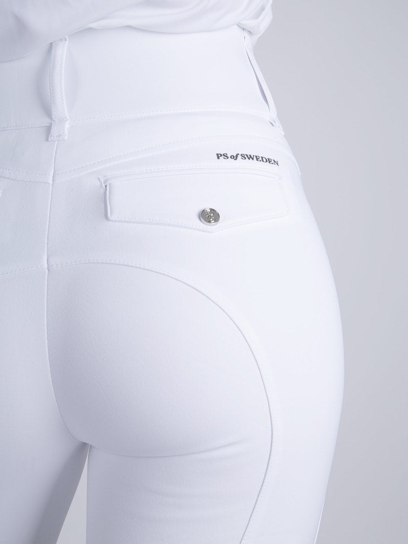 PS of Sweden Martina Knee Patch Breeches - White - PS of Sweden - Equiluxe Tack