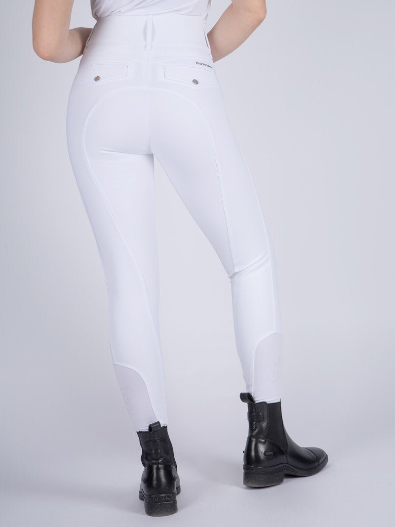 PS of Sweden Martina Knee Patch Breeches - White - PS of Sweden - Equiluxe Tack