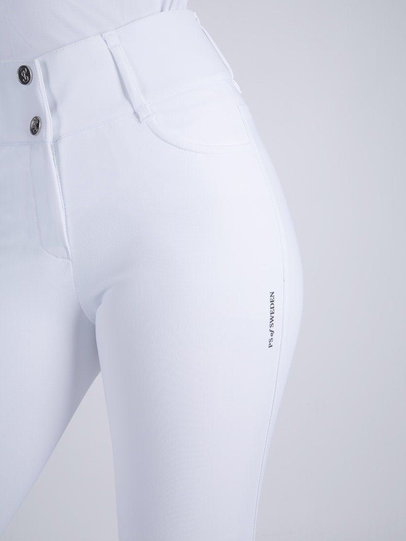 PS of Sweden Martina Knee Patch Breeches - White - PS of Sweden - Equiluxe Tack
