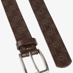 PS of Sweden Monogram Leather Belt - Brown - PS of Sweden - Equiluxe Tack