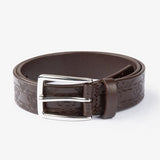 PS of Sweden Monogram Leather Belt - Brown - PS of Sweden - Equiluxe Tack