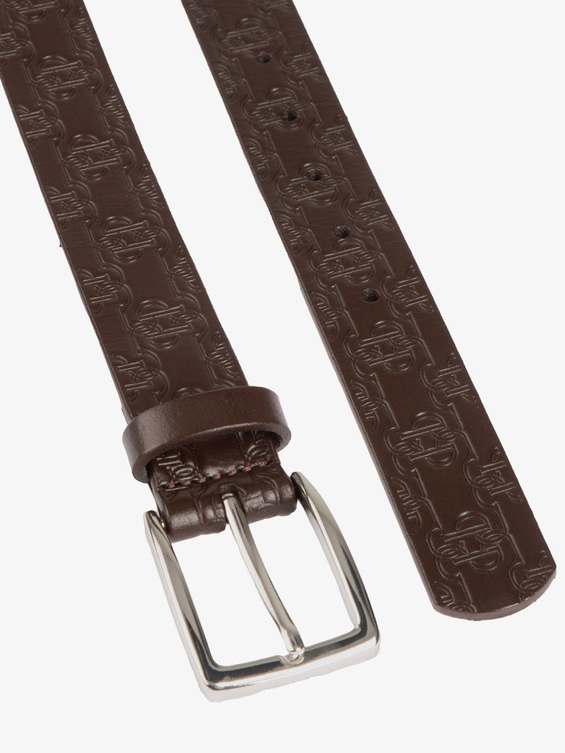 PS of Sweden Monogram Leather Belt - Brown - PS of Sweden - Equiluxe Tack