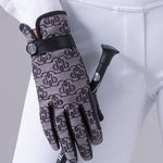PS of Sweden Monogram Riding Gloves - Black - PS of Sweden - Equiluxe Tack