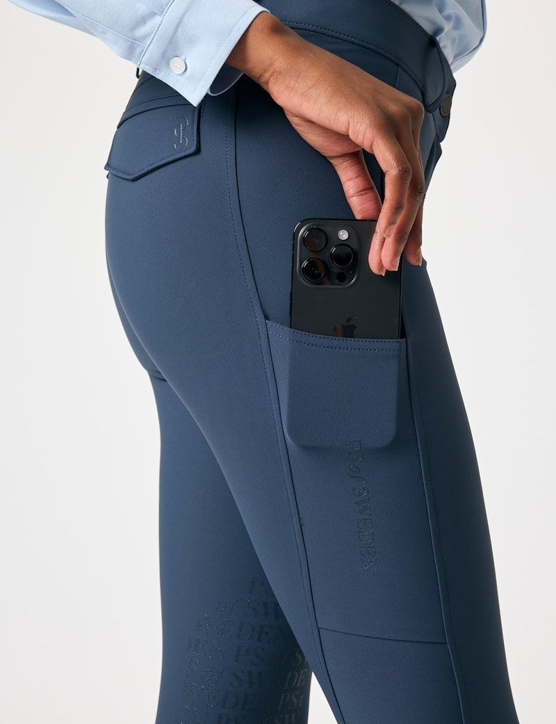 PS of Sweden Pauline Knee Patch Cooling Breeches - Indigo - PS of Sweden - Equiluxe Tack