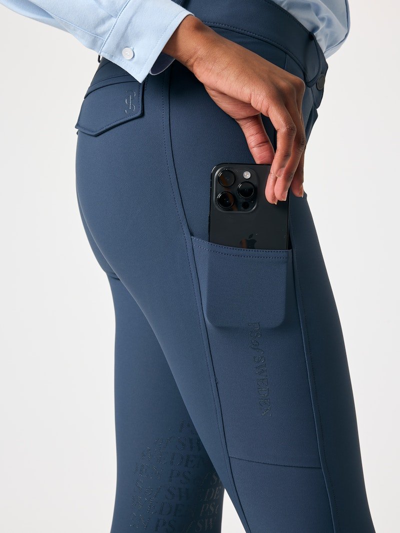 PS of Sweden Pauline Knee Patch Cooling Breeches - Indigo - PS of Sweden - Equiluxe Tack
