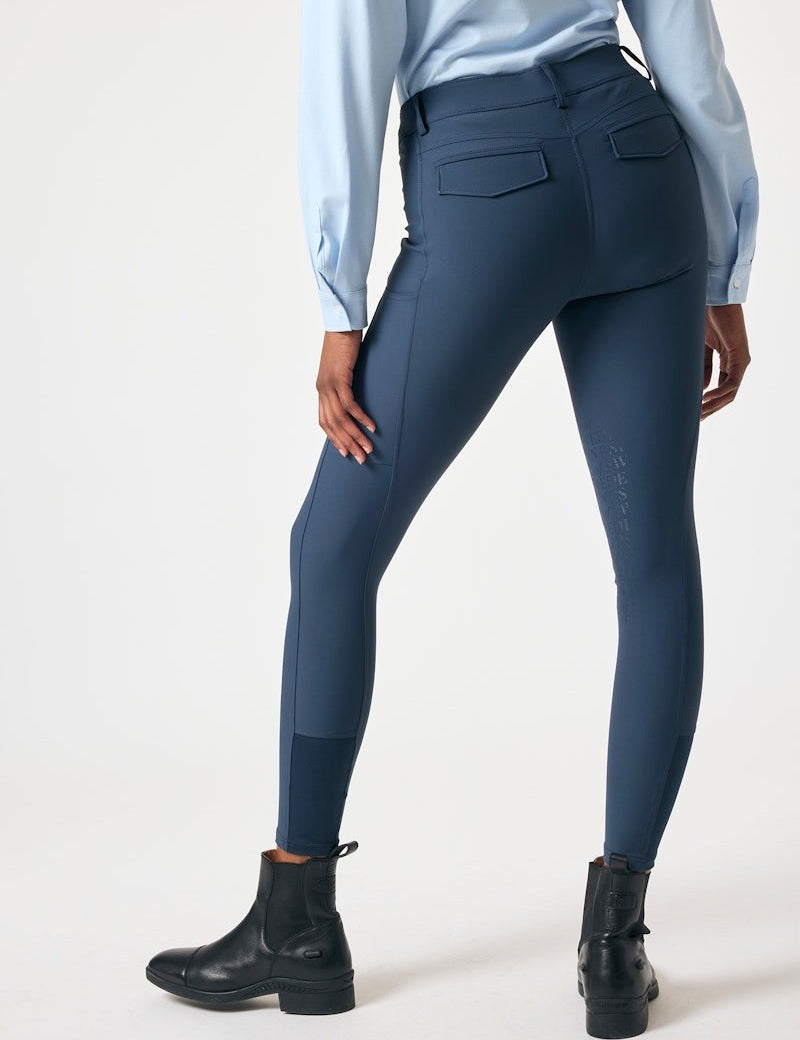 PS of Sweden Pauline Knee Patch Cooling Breeches - Indigo - PS of Sweden - Equiluxe Tack