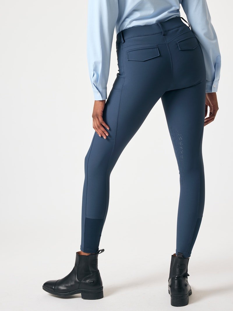 PS of Sweden Pauline Knee Patch Cooling Breeches - Indigo - PS of Sweden - Equiluxe Tack