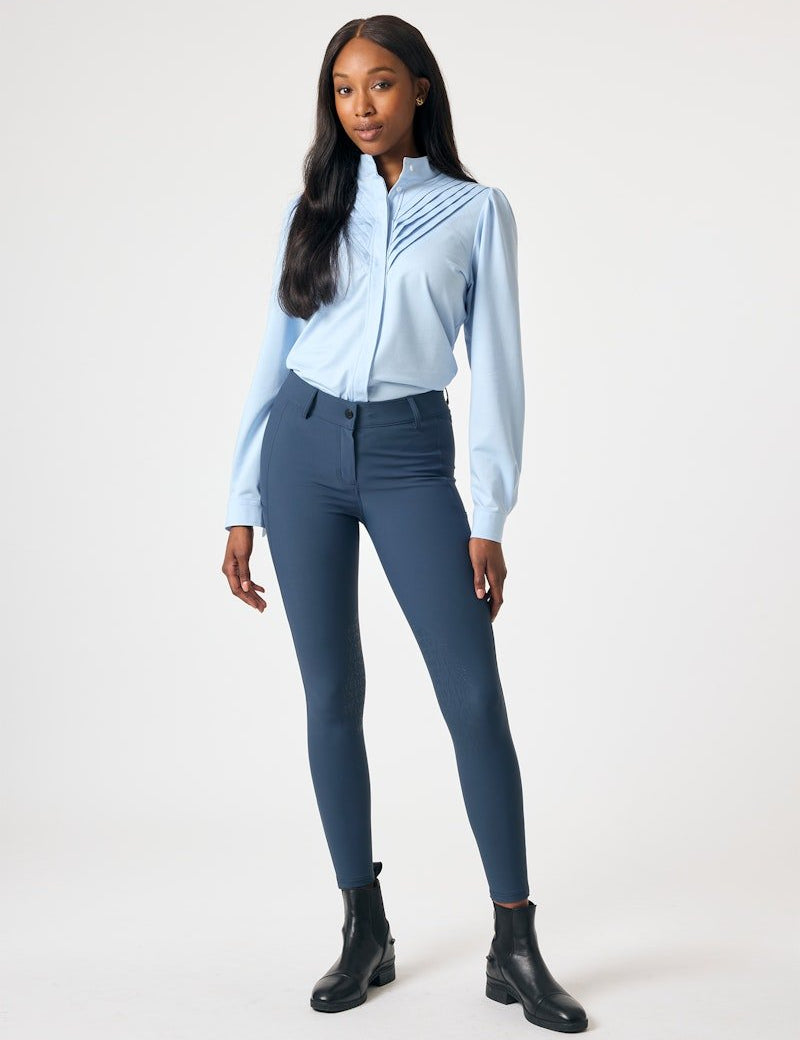 PS of Sweden Pauline Knee Patch Cooling Breeches - Indigo - PS of Sweden - Equiluxe Tack
