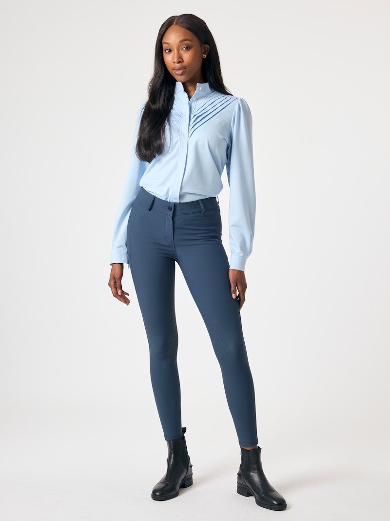 PS of Sweden Pauline Knee Patch Cooling Breeches - Indigo - PS of Sweden - Equiluxe Tack