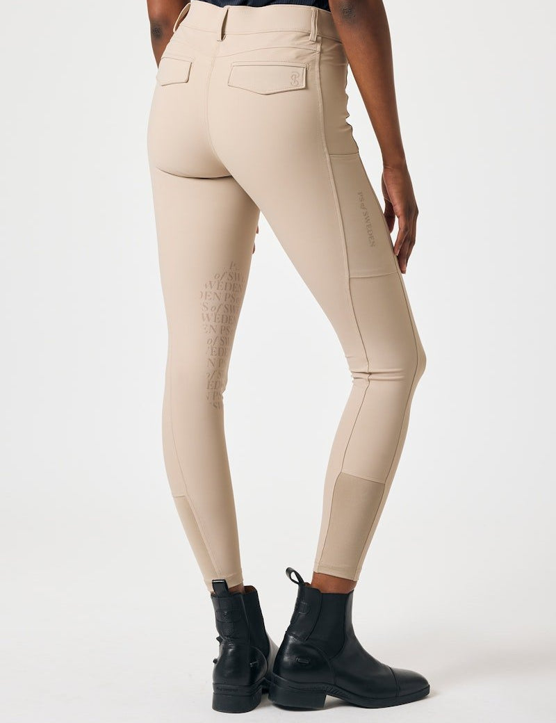 PS of Sweden Pauline Knee Patch Cooling Breeches - Latte - PS of Sweden - Equiluxe Tack