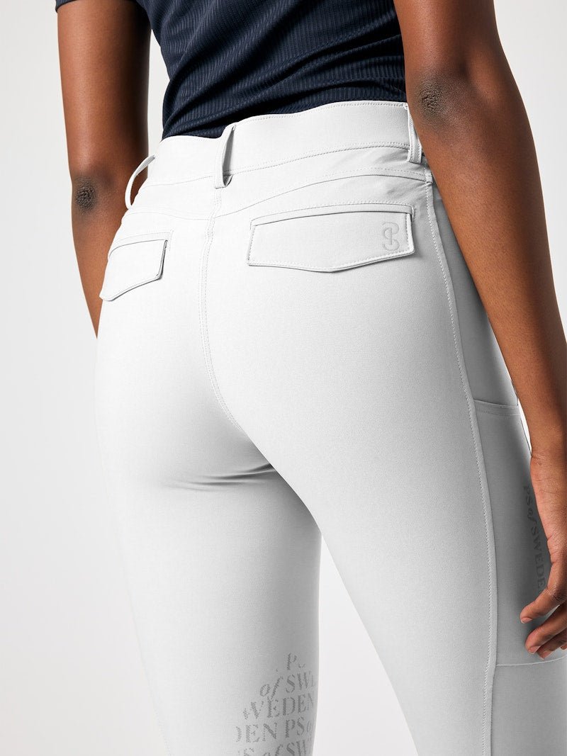 PS of Sweden Pauline Knee Patch Cooling Breeches - White - PS of Sweden - Equiluxe Tack