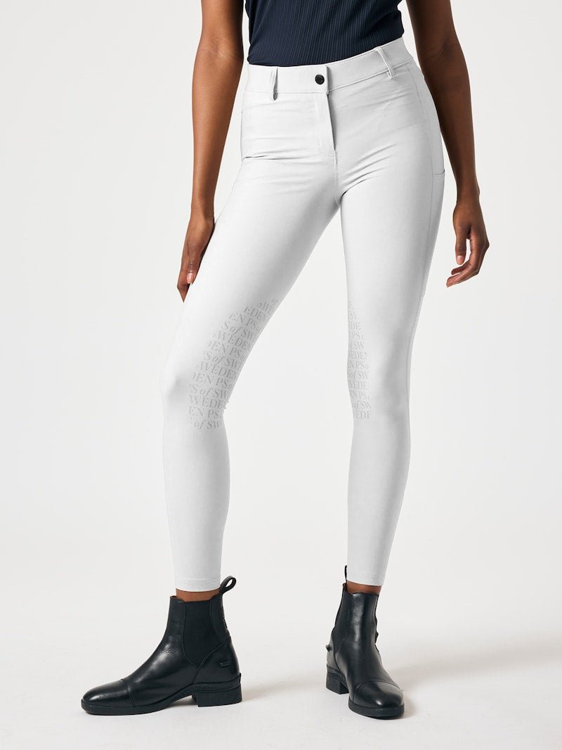 PS of Sweden Pauline Knee Patch Cooling Breeches - White - PS of Sweden - Equiluxe Tack