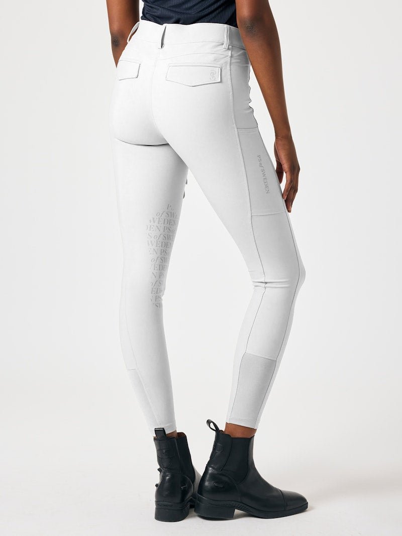 PS of Sweden Pauline Knee Patch Cooling Breeches - White - PS of Sweden - Equiluxe Tack