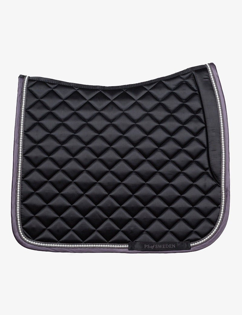 PS of Sweden Pearl Monogram Dressage Saddle Pad - Black - PS of Sweden - Equiluxe Tack