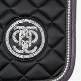 PS of Sweden Pearl Monogram Dressage Saddle Pad - Black - PS of Sweden - Equiluxe Tack