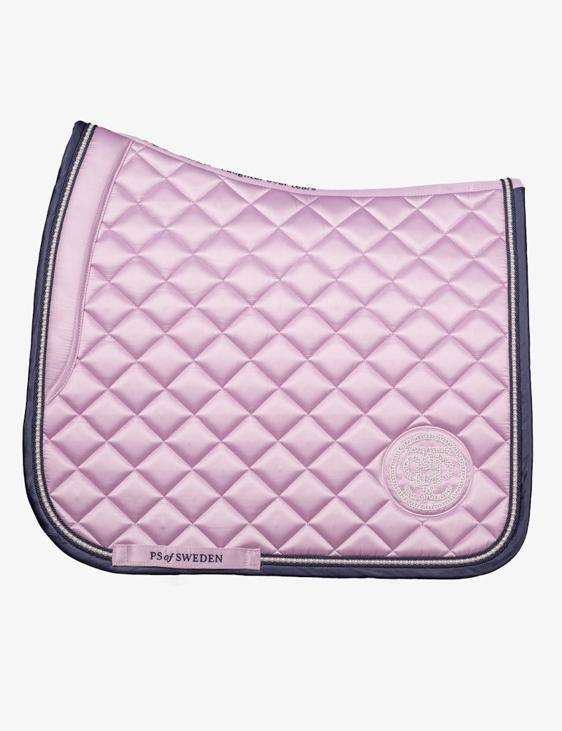 PS of Sweden Pearl Monogram Dressage Saddle Pad - Frosted Lilac - PS of Sweden - Equiluxe Tack