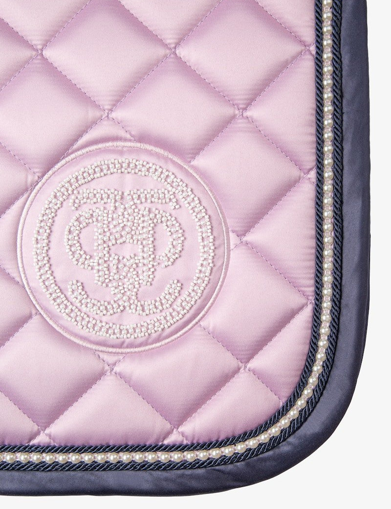 PS of Sweden Pearl Monogram Dressage Saddle Pad - Frosted Lilac - PS of Sweden - Equiluxe Tack