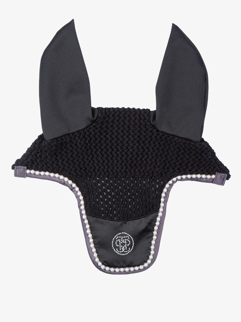 PS of Sweden Pearl Monogram Ear Bonnet - Black - PS of Sweden - Equiluxe Tack
