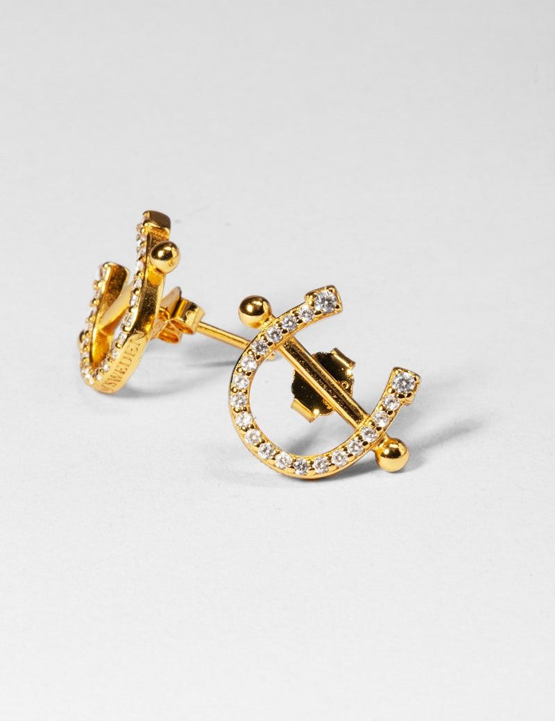 PS of Sweden Pierced Horse Shoe Earrings - PS of Sweden - Equiluxe Tack