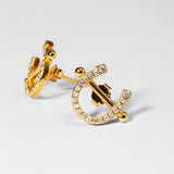 PS of Sweden Pierced Horse Shoe Earrings - PS of Sweden - Equiluxe Tack
