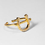PS of Sweden Pierced Horse Shoe Ring - PS of Sweden - Equiluxe Tack