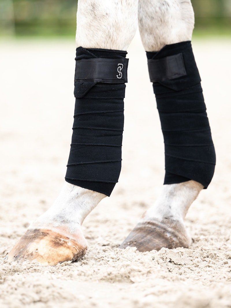 PS of Sweden Polo Wraps Crystal - Black - PS of Sweden - Equiluxe Tack