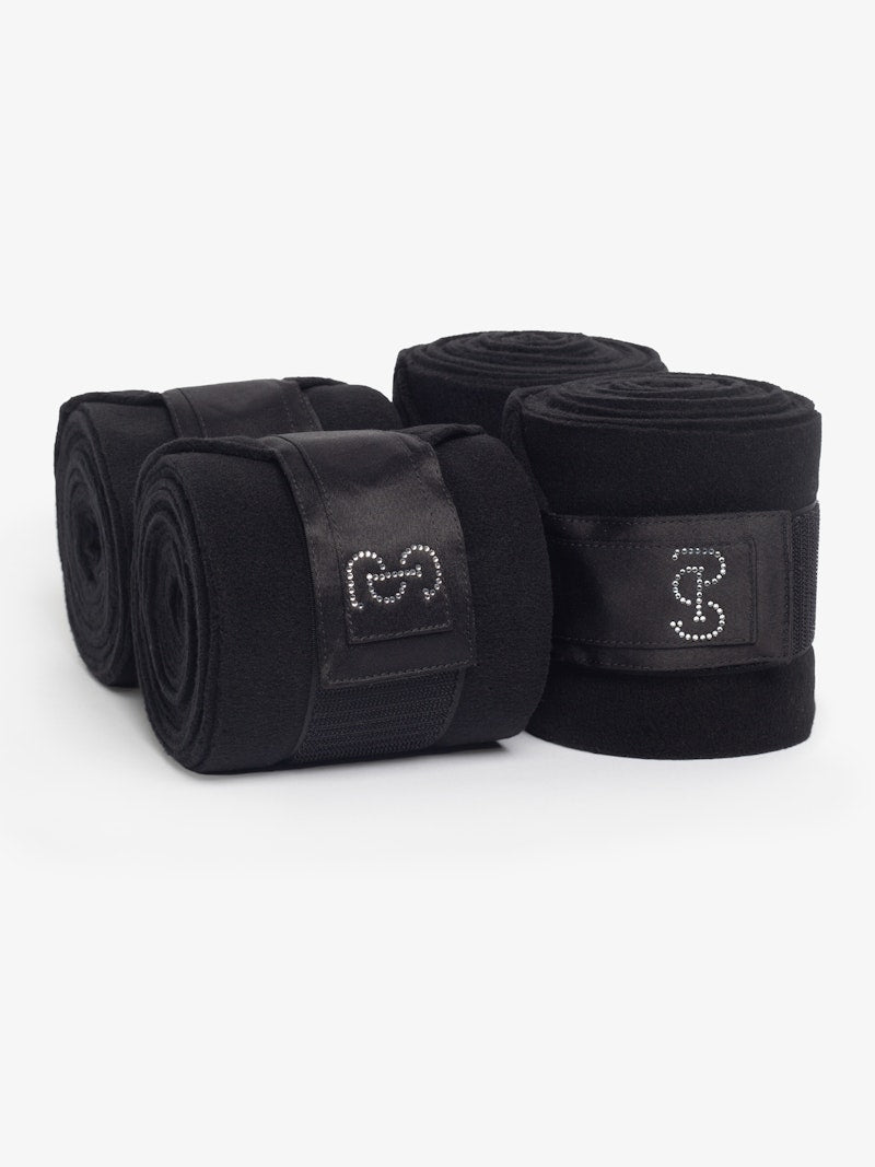PS of Sweden Polo Wraps Crystal - Black - PS of Sweden - Equiluxe Tack