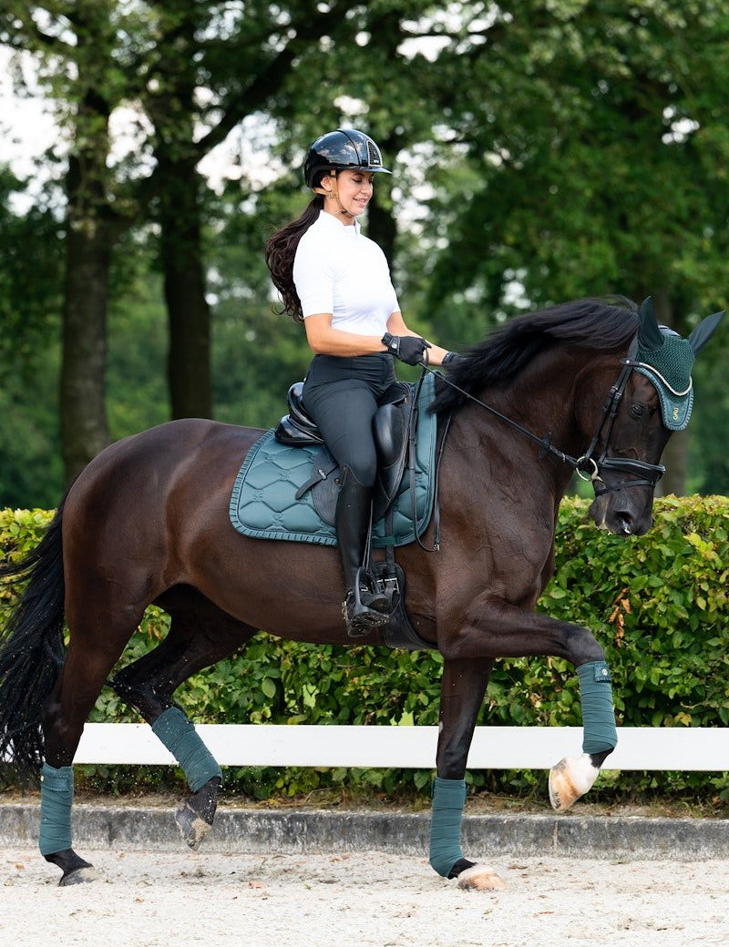 PS of Sweden Polos Ruffle - Midnight Green - PS of Sweden - Equiluxe Tack
