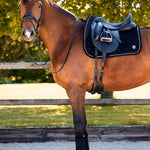 PS of Sweden Polos Velvet Monogram - Black - PS of Sweden - Equiluxe Tack