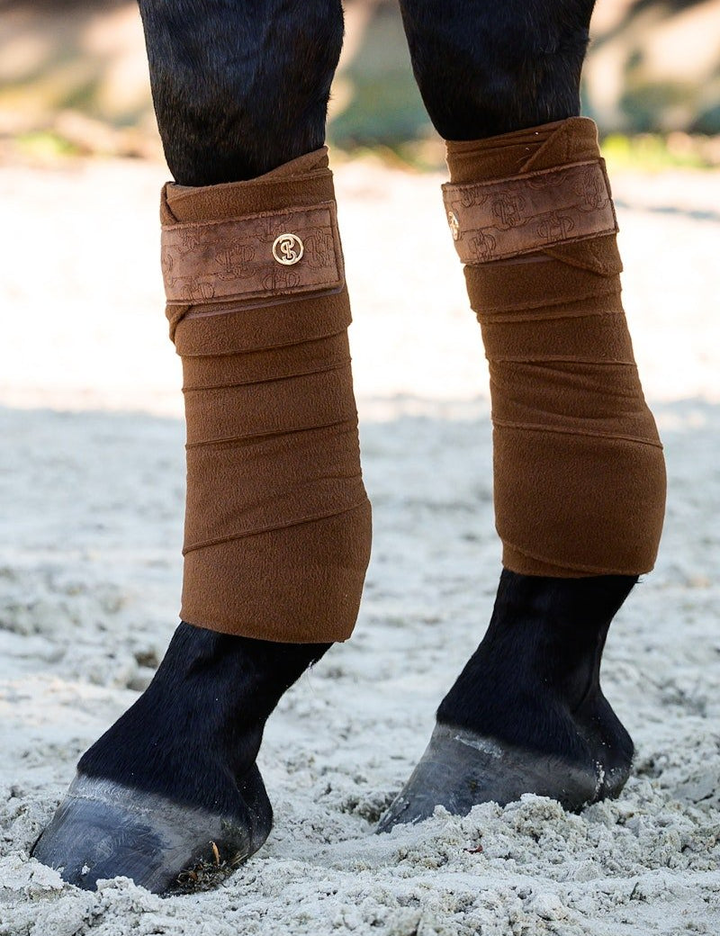 PS of Sweden Polos Velvet Monogram - Fudge - PS of Sweden - Equiluxe Tack