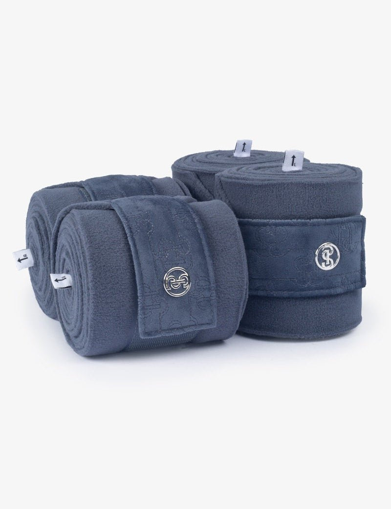 PS of Sweden Polos Velvet Monogram - Mist Blue - PS of Sweden - Equiluxe Tack