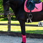 PS of Sweden Polos Velvet Monogram - Scarlet Pink - PS of Sweden - Equiluxe Tack