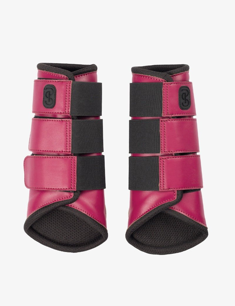 PS of Sweden Premium Mesh Hind Brushing Boots 2 - Pack - Midnight Fuchsia - PS of Sweden - Equiluxe Tack