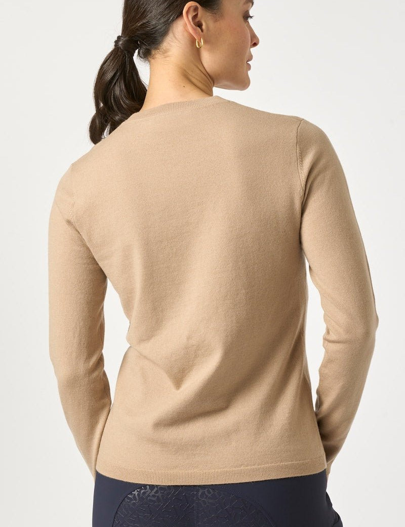PS of Sweden PS Logo Knit Sweater - Desert Beige - PS of Sweden - Equiluxe Tack