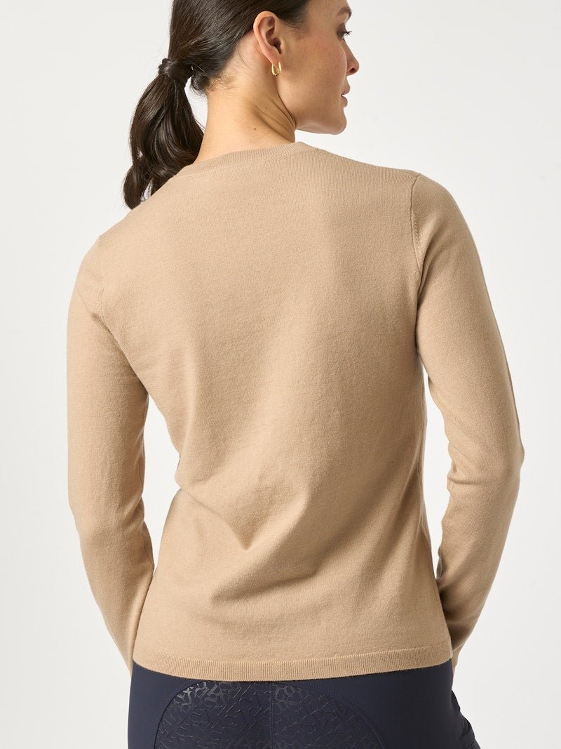 PS of Sweden PS Logo Knit Sweater - Desert Beige - PS of Sweden - Equiluxe Tack